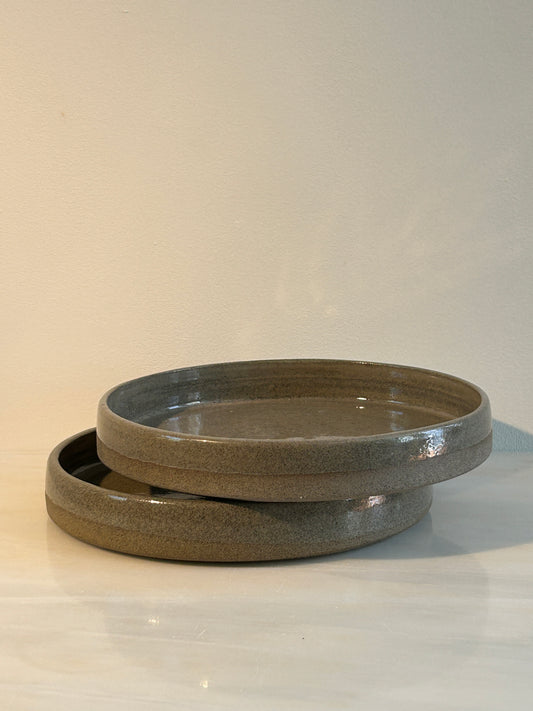 Grey Stone Dinner Plate