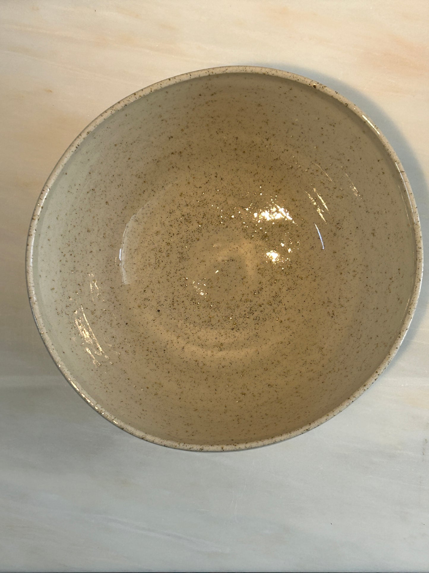 Large Sand Salad Bowl