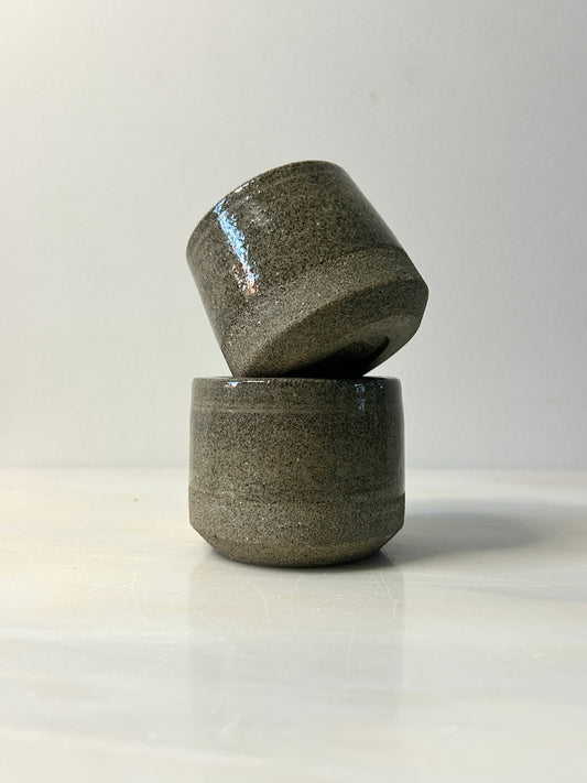 Edge Espresso Cup in Grey