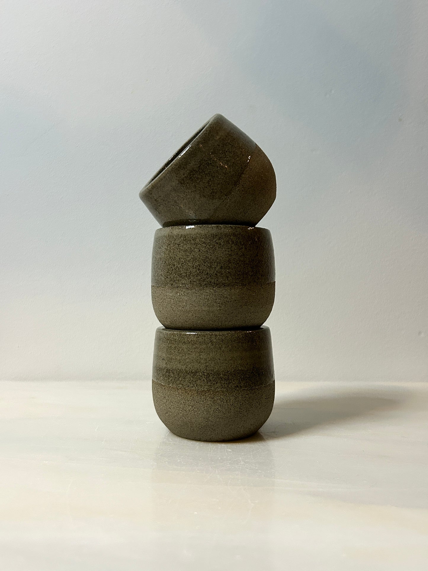 Stone Espresso Cups in Grey