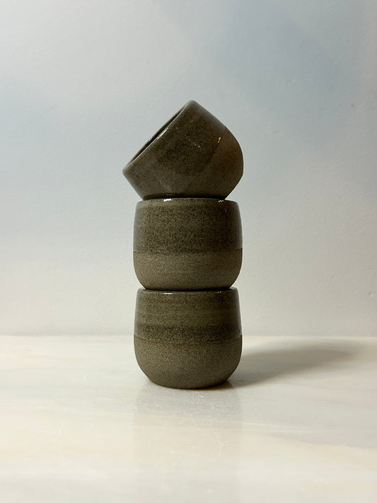 Stone Espresso Cups in Grey