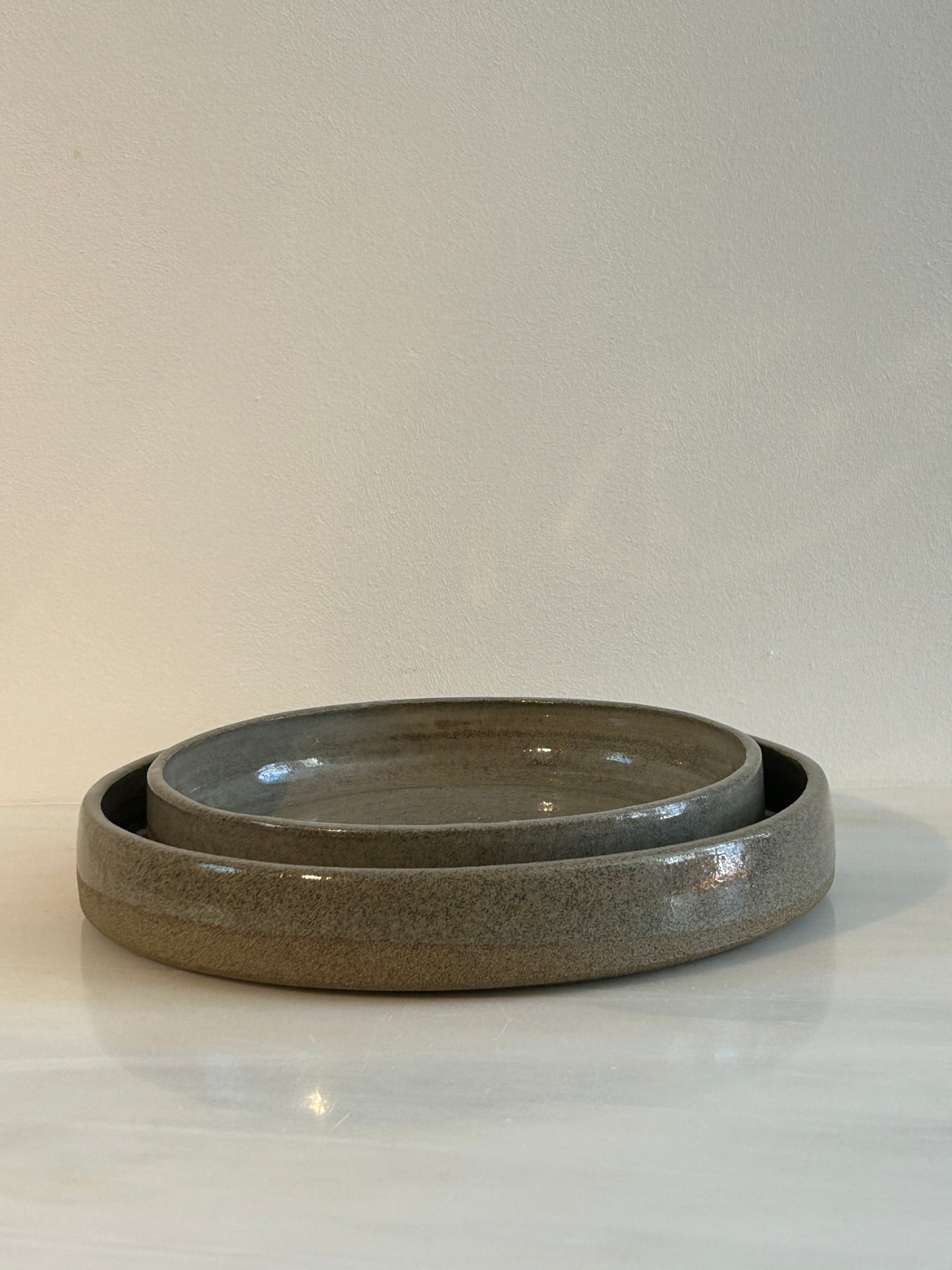 Grey Stone Dinner Plate
