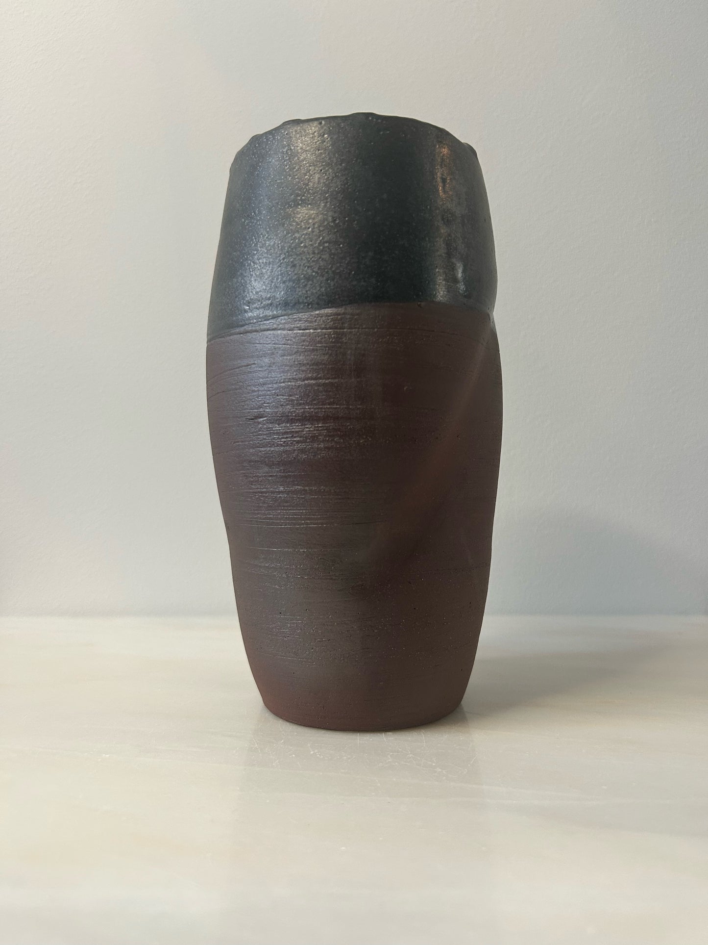 Large Easter Island Vase in Red