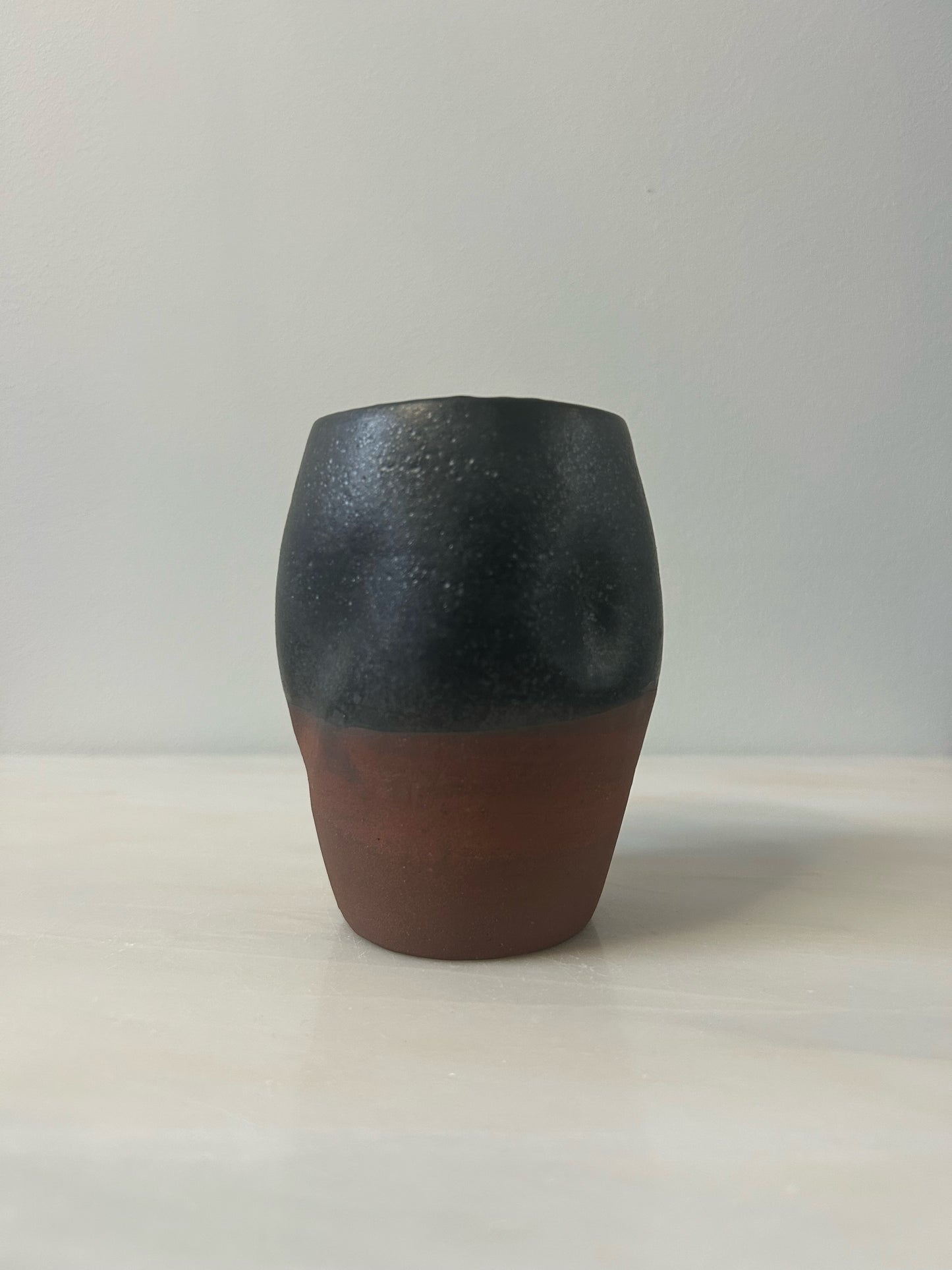 Small Easter Island Vase in Red