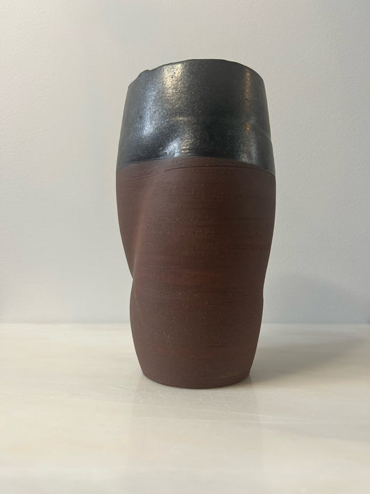 Large Easter Island Vase in Red