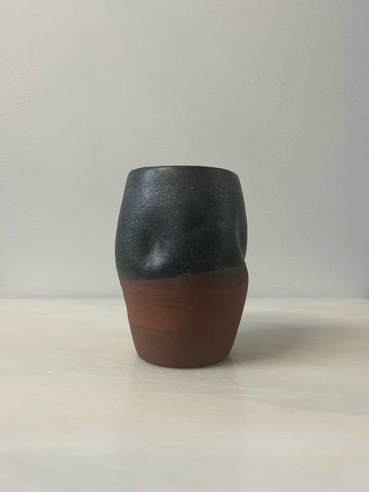 Small Easter Island Vase in Red