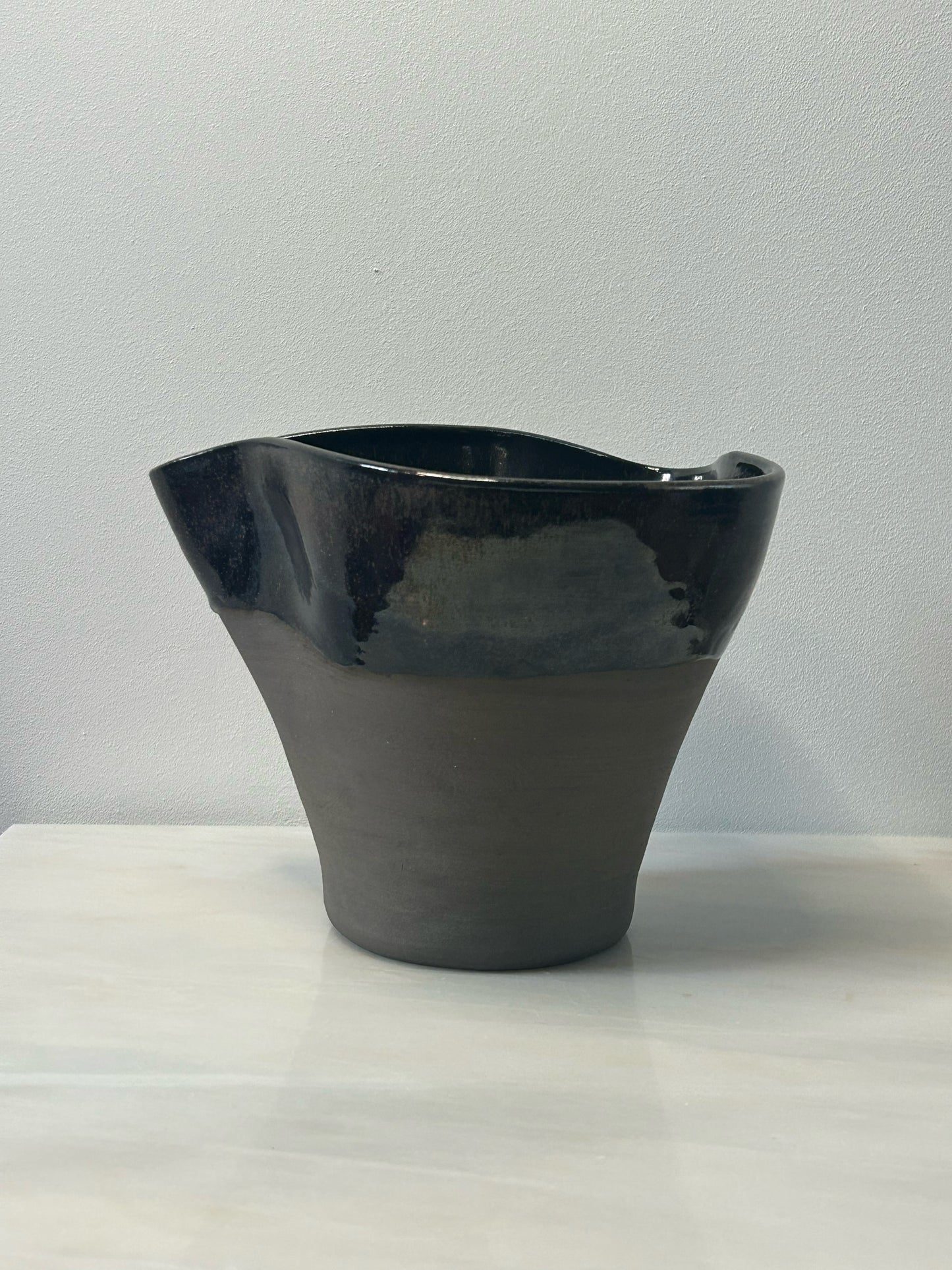 Large Twist Vase in Anthracite